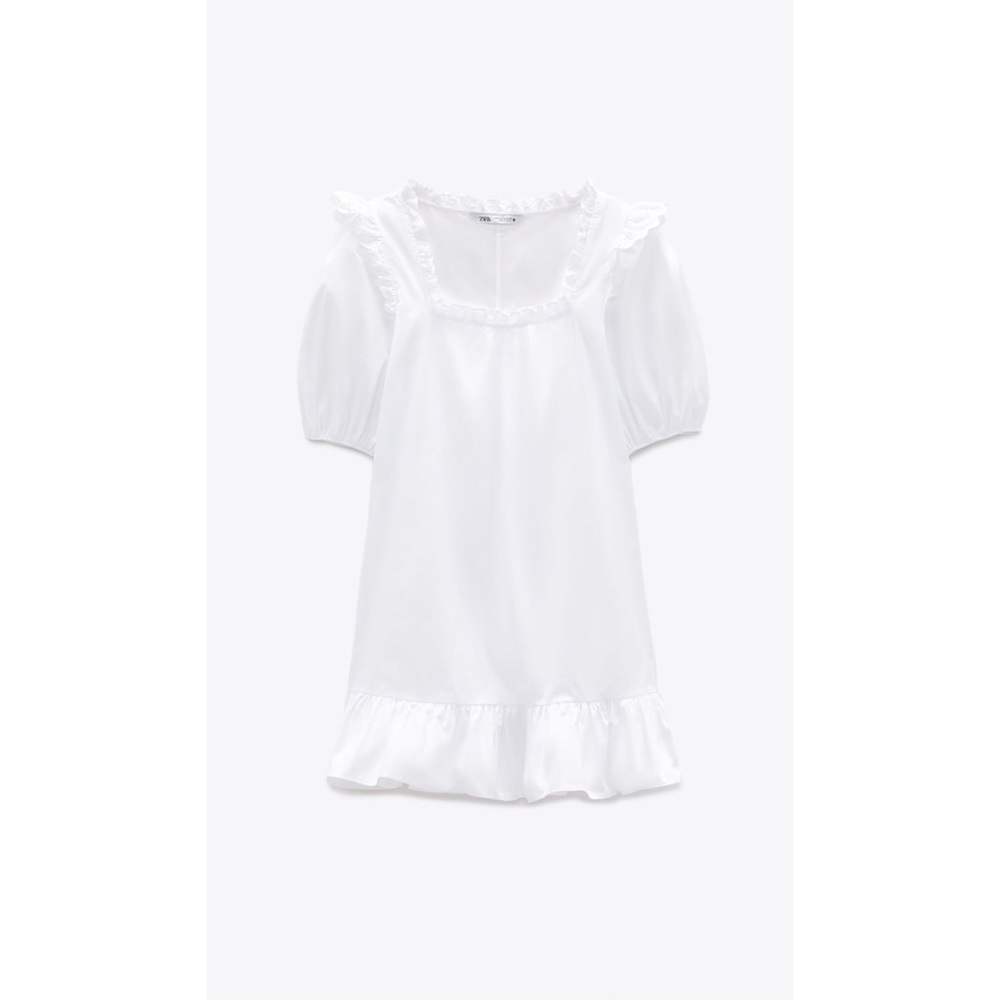 Zara White Midi Dress